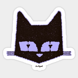 MY CAT IS AWESOME (pale blue edition) Sticker